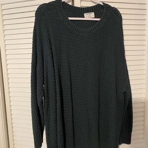 Old Navy Dark Green Crewneck Tunic Sweater